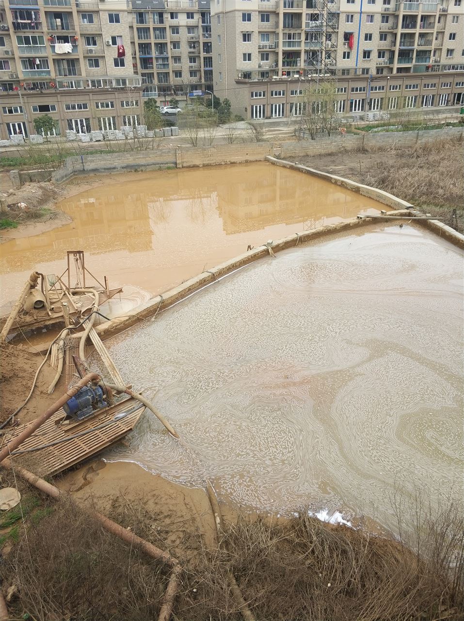 左贡沉淀池淤泥清理-厂区废水池淤泥清淤